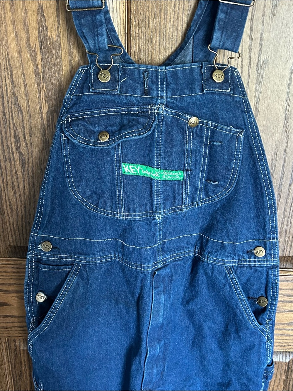 Men's Dark Blue Denim Overalls - Unbranded - Picture 2 of 7